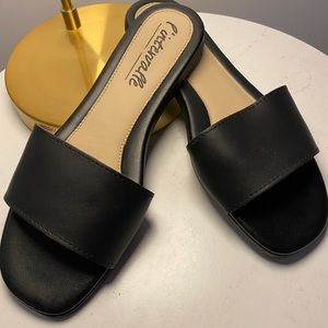 L’Intervalle black flat slides - size 40 (10)